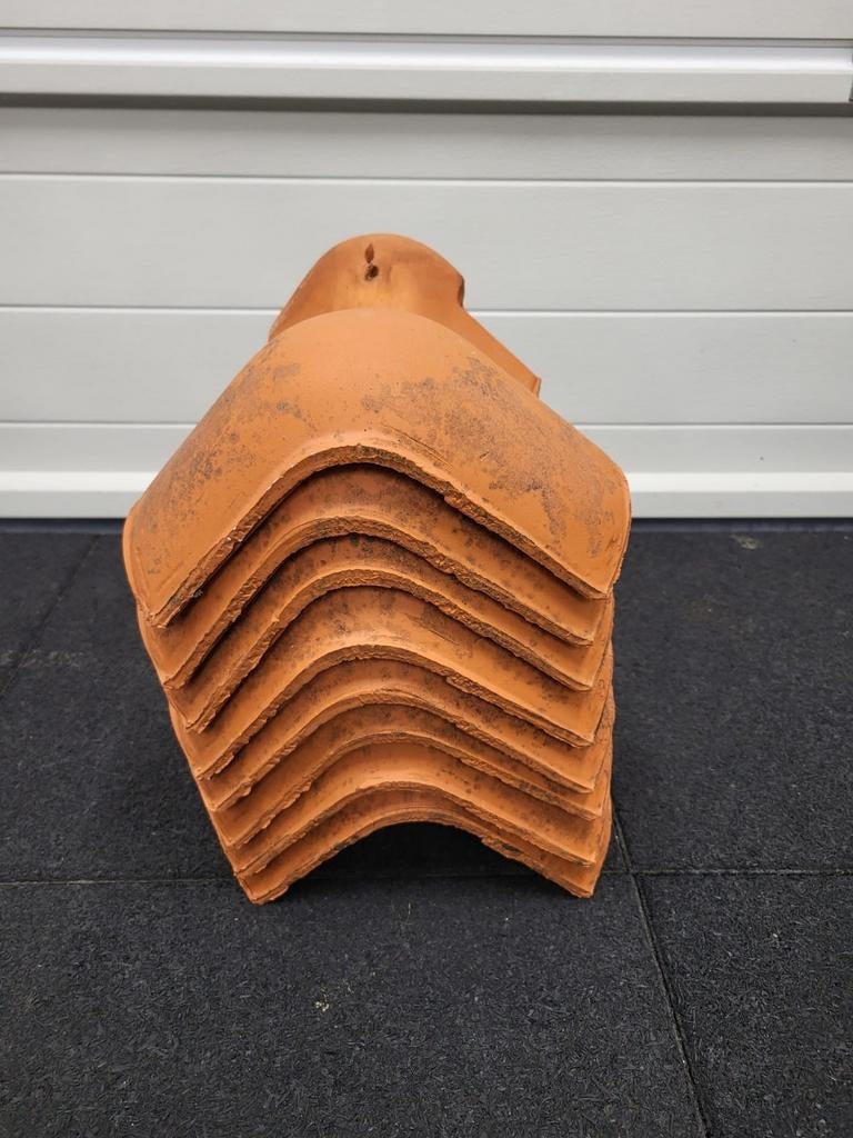 KDN Zadelvorsten nokpannen, Doe-het-zelf en Verbouw, Dakpannen en Dakbedekking, Dakpannen, Steen of Klei, Rood, 15 m² of meer