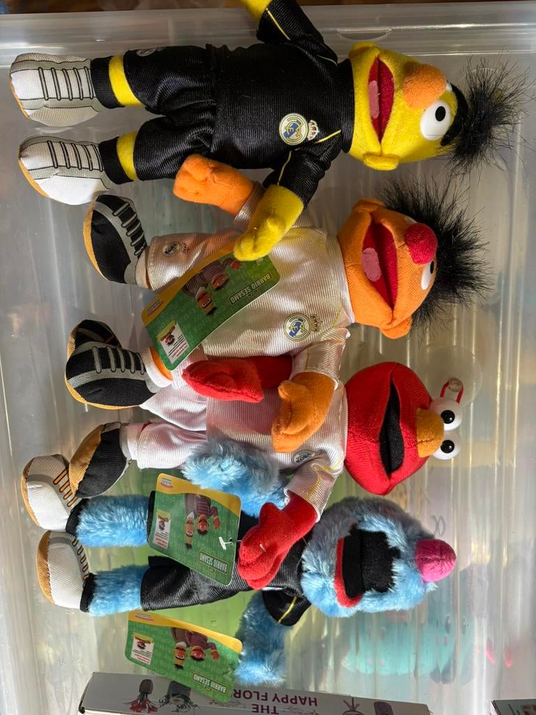 Bert ernie elmo grover real madrid sesamstraat, Ophalen of Verzenden, Zo goed als nieuw, Overige typen