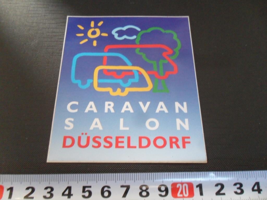 sticker Duitsland Düsseldorf  Caravan Salon, Ophalen, Zo goed als nieuw