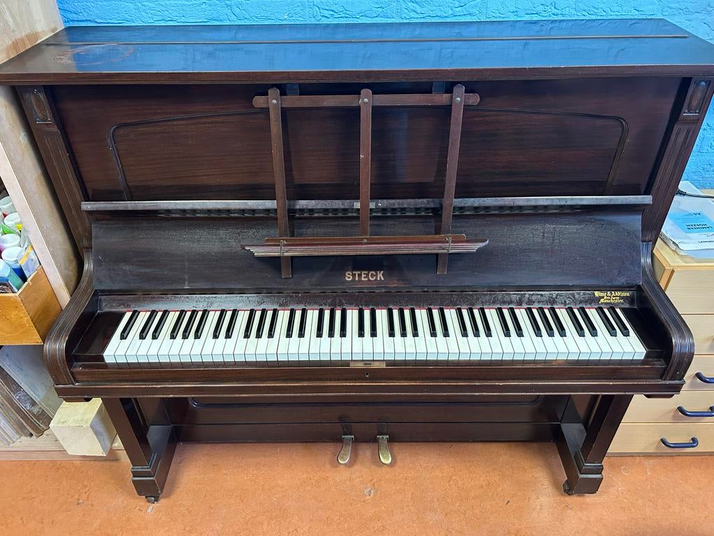 Piano uit 1910 (Steck, New York), Muziek en Instrumenten, Piano's, Ophalen, Gebruikt, Piano
