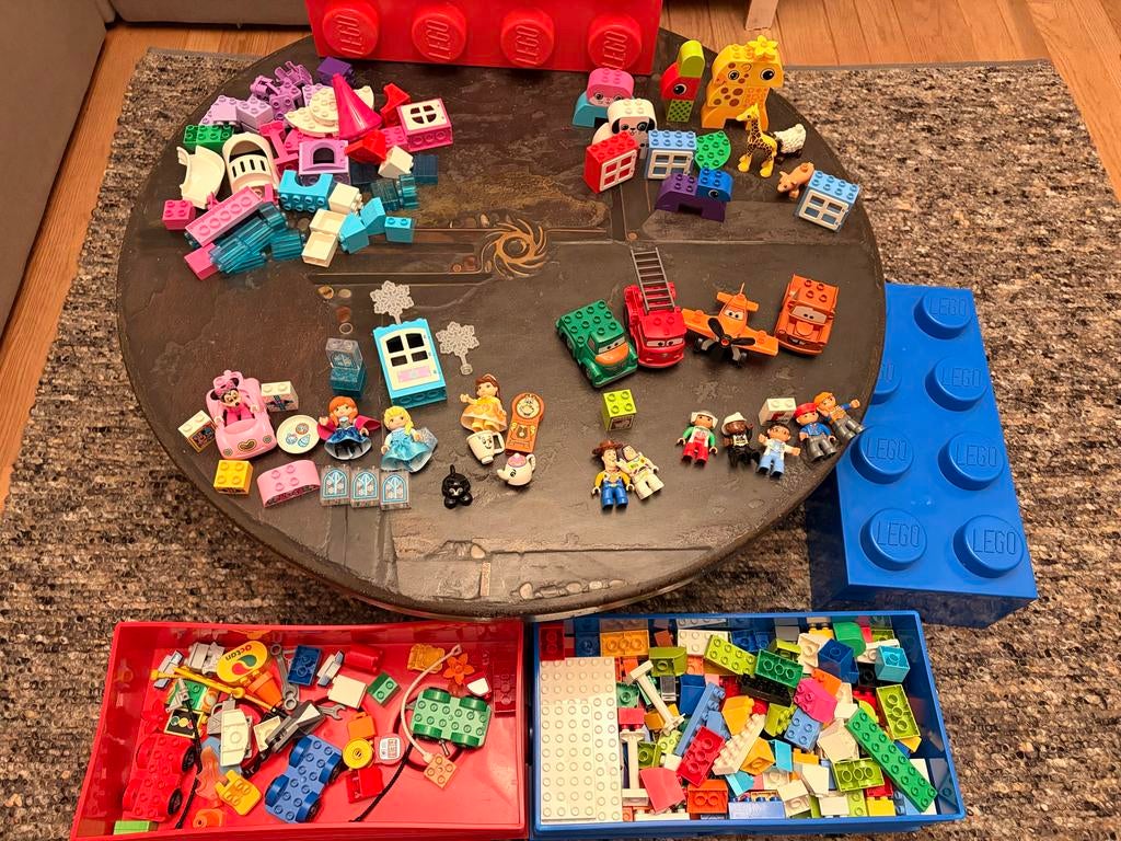 Duplo collectie met opbergdozen, Kinderen en Baby's, Speelgoed | Duplo en Lego, Ophalen, Zo goed als nieuw, Losse stenen, Duplo
