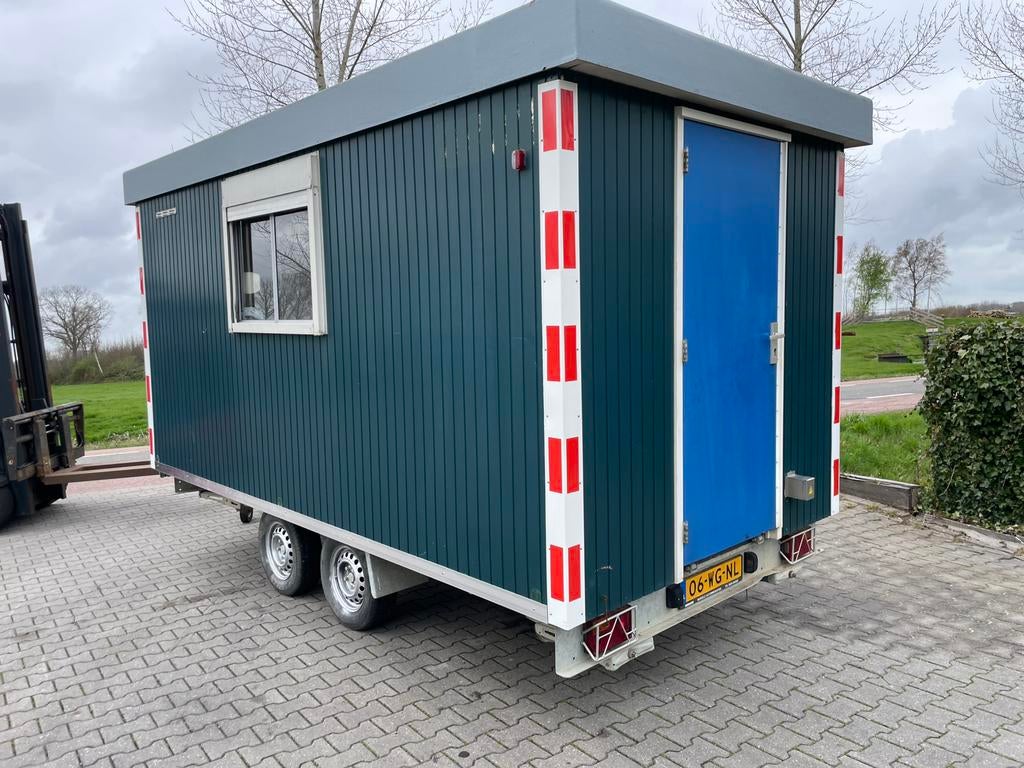 ZGAN snelverkeer tandemas schaftwagen met gaskachel, Doe-het-zelf en Verbouw, Ophalen, Zo goed als nieuw