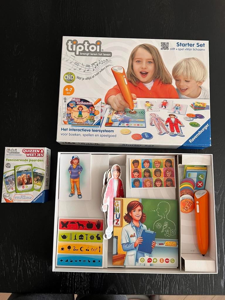 Tiptoi Starter set Mijn lichaam + fascinerende paarden, Ophalen of Verzenden, Zo goed als nieuw, Ontdekken