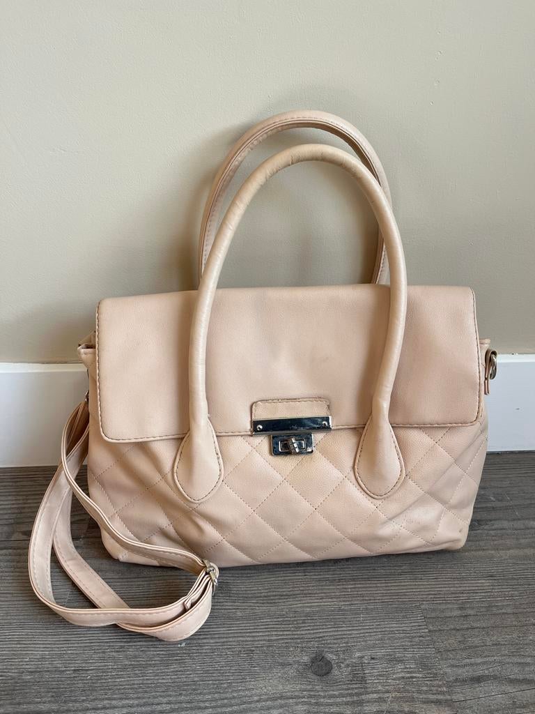 Lichtroze handtas, Sieraden, Tassen en Uiterlijk, Tassen | Damestassen, Ophalen of Verzenden, Gebruikt, Roze, Handtas