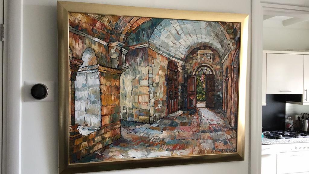 Rob van Trier ,olieverf schilderij Rob van Trier St Rémy. Fr, Ophalen