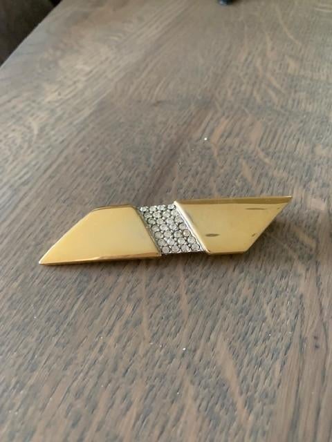 Broche, Sieraden, Tassen en Uiterlijk, Broches, Overige materialen, Gebruikt, Ophalen of Verzenden, Goud