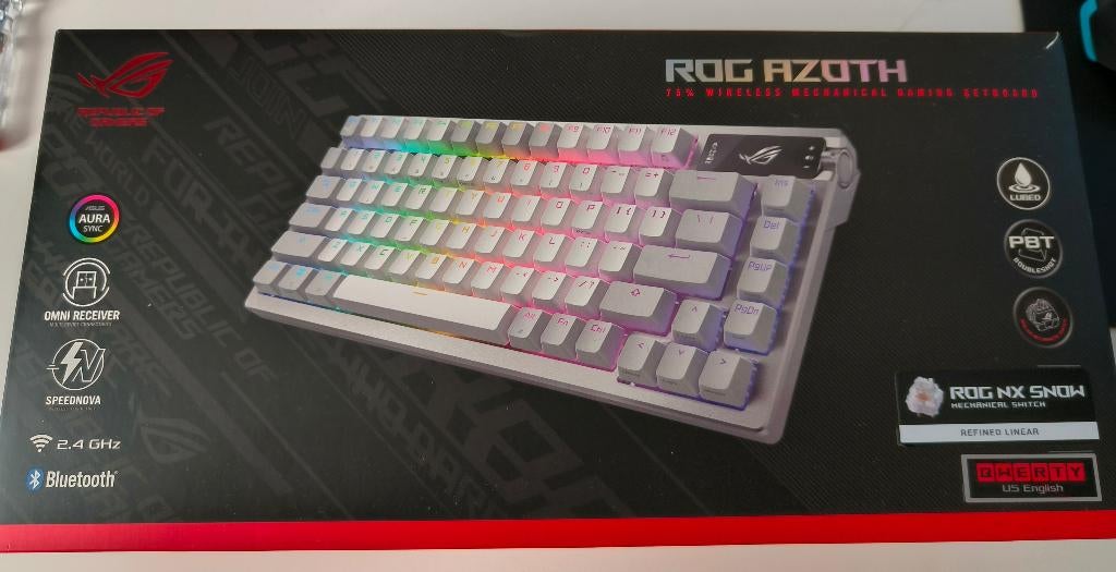 Asus ROG Azoth 75% wireless mechanical gaming keyboard, Gaming toetsenbord, Ophalen of Verzenden, Zo goed als nieuw, Qwerty