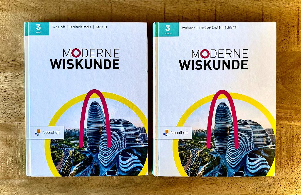 Moderne Wiskunde 3 VWO Deel A & Deel B Leerboeken 13e editie, VWO, Ophalen of Verzenden, Zo goed als nieuw, Wiskunde B