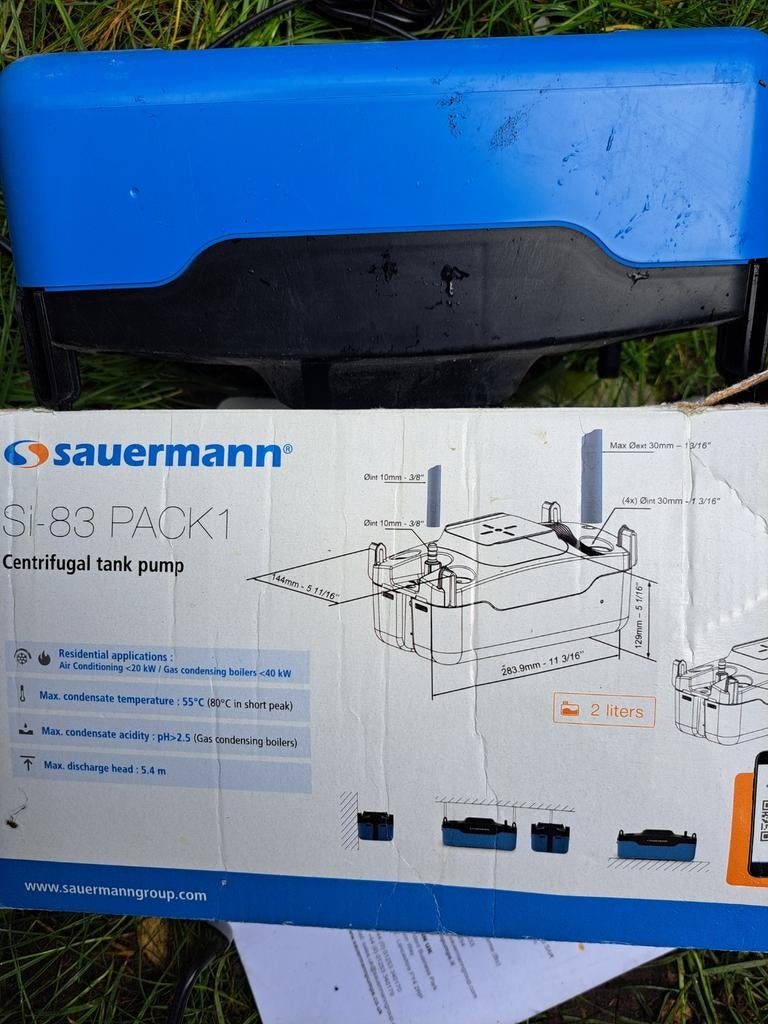 Sauermann condens pomp airco of boiler, Nieuw, Ophalen of Verzenden, Minder dan 3 jaar oud, Minder dan 20 liter