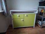 Commode 95x82x49 cm - Wit met Groene accenten, Gebruikt, 75 tot 100 cm, Minder dan 50 cm, Commode