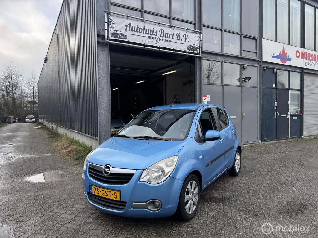 Opel Agila 1.2 Enjoy Airco! Nieuwe APK! NAP Logisch!, Voorwielaandrijving, 4 cilinders, 965 kg, Blauw