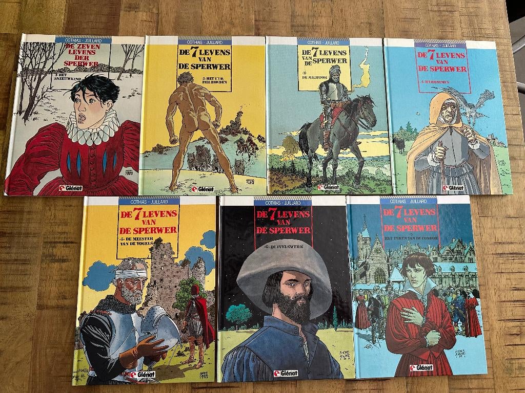 De 7 levens van de sperwer, complete serie HC, Complete serie of reeks, Verzenden, Zo goed als nieuw