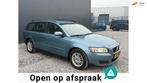 Volvo V50 1.8F AIRCO!CRUISE!APK2027!KOOPJE!, Auto's, Voorwielaandrijving, Zwart, 4 cilinders, Blauw