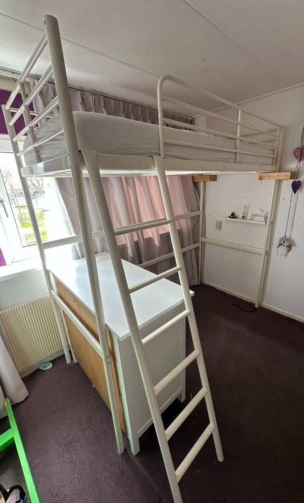 Hoogslaper 1 persoons, Ophalen, Gebruikt, Eenpersoons, 200 cm