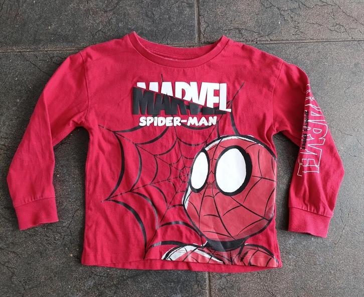 Marvel shirts Spiderman maat 92 / 98, Kinderen en Baby's, Kinderkleding | Maat 92, Zo goed als nieuw, Jongen, Shirt of Longsleeve