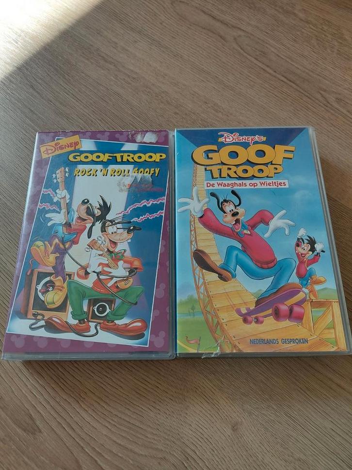 2 Disney Goof Troop videobanden., Cd's en Dvd's, VHS | Kinderen en Jeugd, Gebruikt, Tekenfilms en Animatie, Tekenfilm, Alle leeftijden