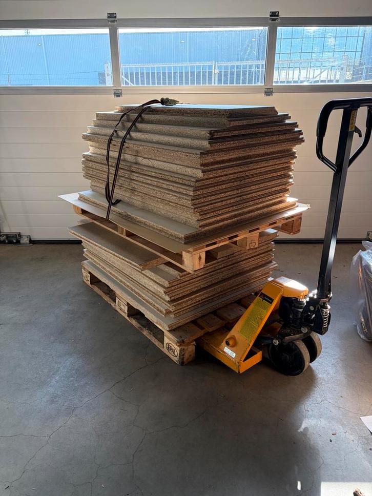 Restanten plaatwerk 40mm - 26 platen, Doe-het-zelf en Verbouw, Platen en Panelen, Gebruikt, Overige materialen, 20 tot 50 mm, Ophalen
