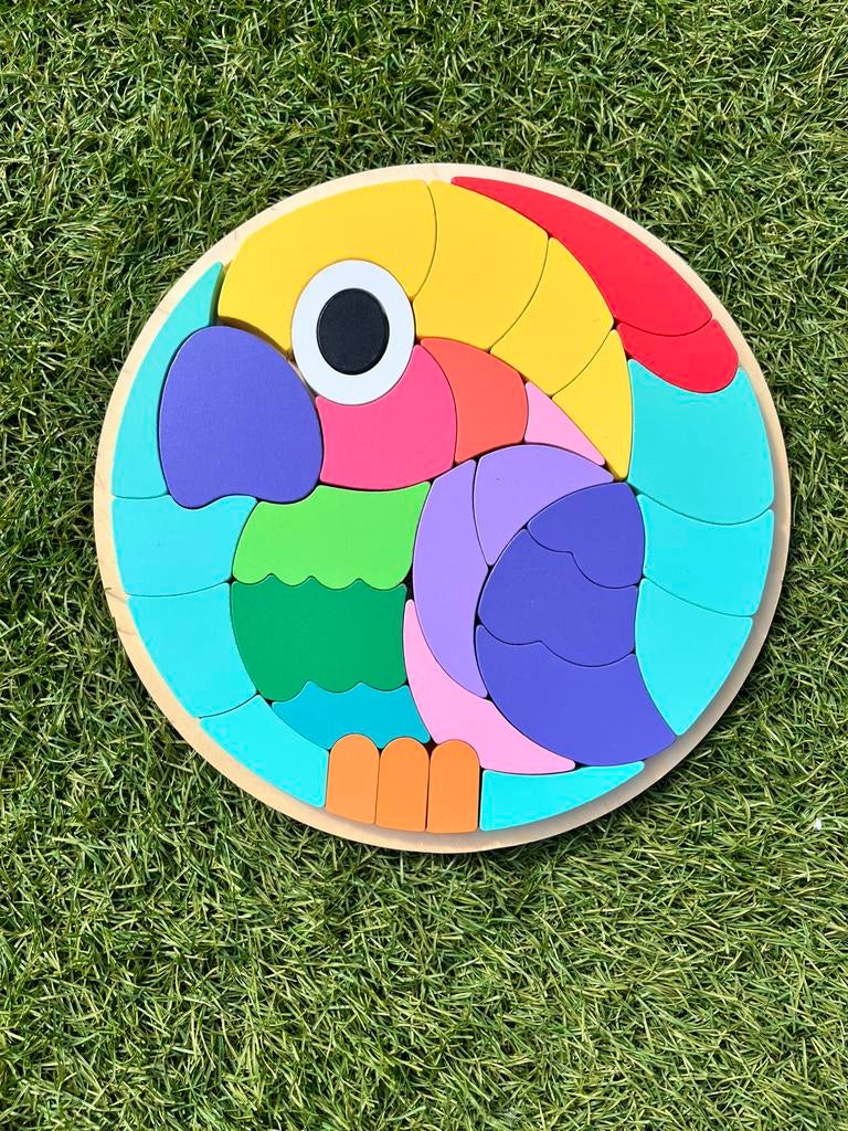 Puzzel papegaai, Ophalen, 10 tot 50 stukjes, Gebruikt, 2 tot 4 jaar