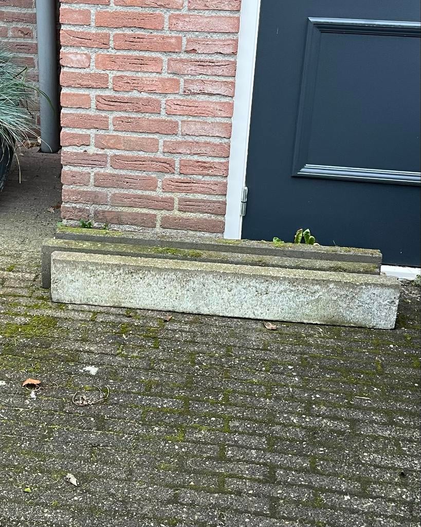 Betonnen Stoepbandje / Tuinbandje, Tuin en Terras, Ophalen, Gebruikt, Border, Beton