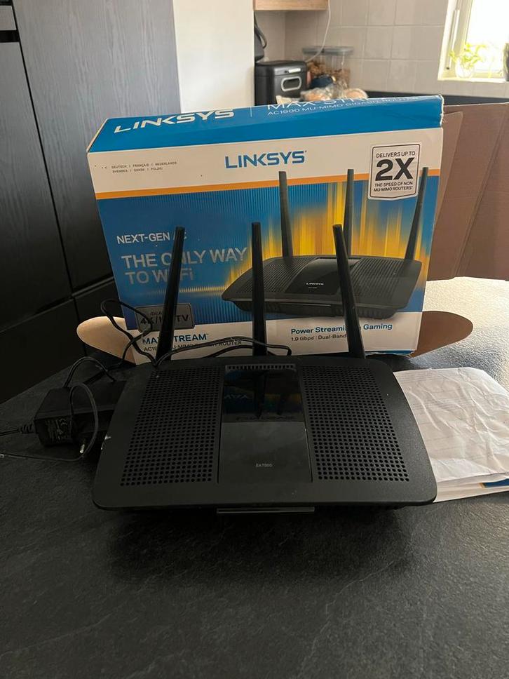 Linksys EA7500 AC1900 MU-MIMO Gigabit Router, Computers en Software, Routers en Modems, Zo goed als nieuw, Router, Ophalen