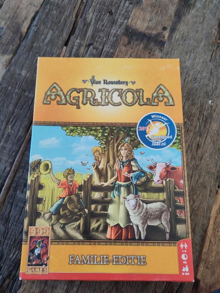 Agricola Familie Editie - Zo goed als nieuw, Hobby en Vrije tijd, Gezelschapsspellen | Bordspellen, Zo goed als nieuw, Een of twee spelers