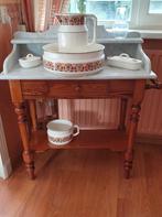 Antieke wastafel  met wasstel, Ophalen of Verzenden