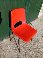 Kantinestoelen, Ophalen, Gebruikt, Rood, Metaal