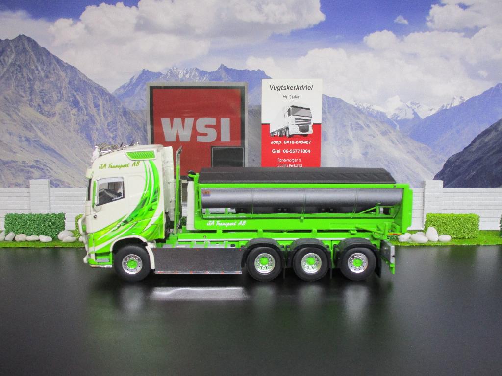 Wsi 01-2335 Volvo FH4 Globetrotter 8x4 , J.A. Transport, Hobby en Vrije tijd, Modelauto's | 1:50, Ophalen, Nieuw, Bus of Vrachtwagen