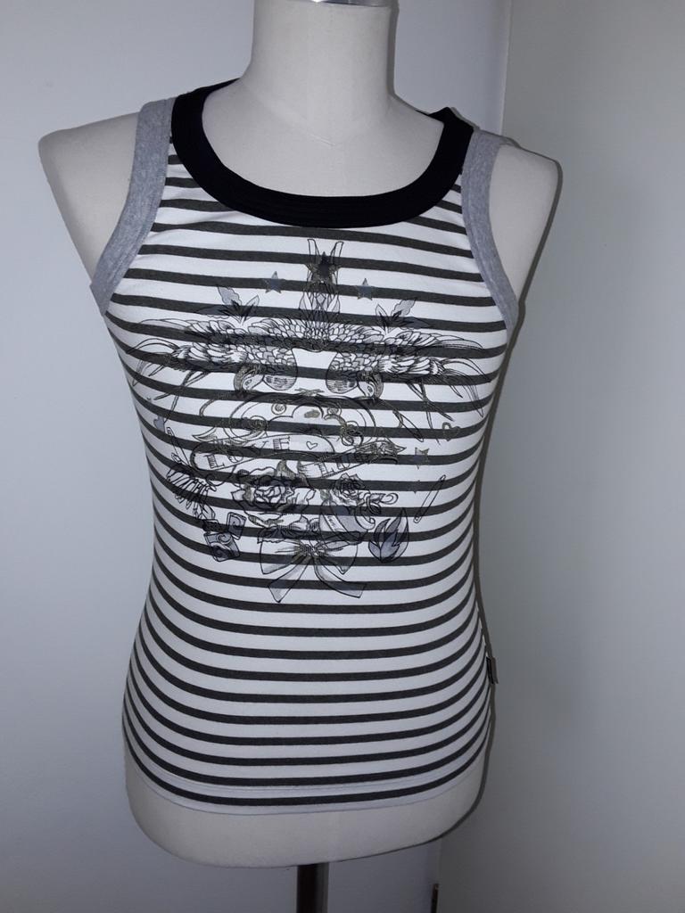 Wit/Grijze MarcCain Sports top mt N3 mt 38, Kleding | Dames, Maat 38/40 (M), Wit, Ophalen of Verzenden, Zo goed als nieuw