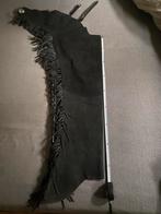 Zwarte soepele suede lange chaps, Dieren en Toebehoren, Ophalen of Verzenden, Zo goed als nieuw, Overige soorten, Schoeisel