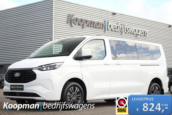 Ford Transit Custom 2.5 PHEV 233pk L2H1 Kombi Limited | 9-Pe, Auto's, Ford, Bedrijf, Te koop, Transit, ABS, Achteruitrijcamera