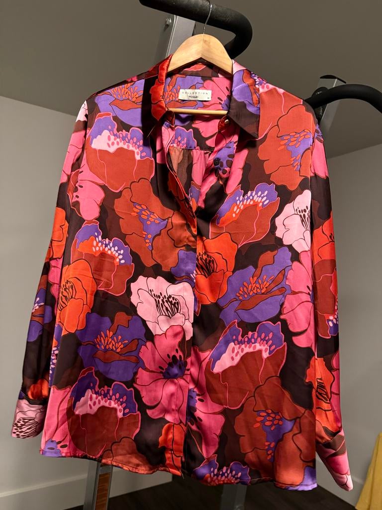 Kleurrijke blouse met bloemenprint - El Corte Inglés, Kleding | Dames, Blouses en Tunieken, Ophalen of Verzenden, Zo goed als nieuw