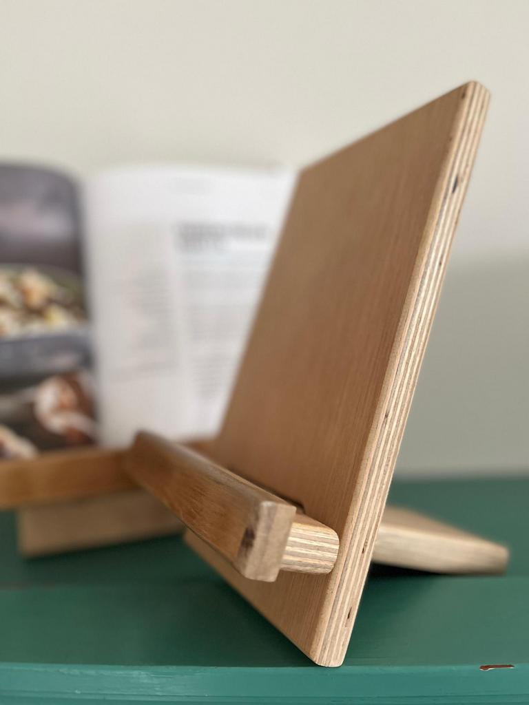 Tablet kookboek standaard, Huis en Inrichting, Keuken | Keukenbenodigdheden, Overige typen, Hout, Nieuw, Ophalen of Verzenden
