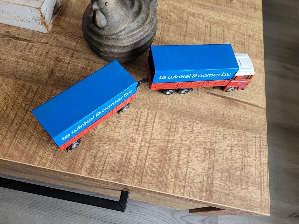 Scania combi winkels en ooms, Hobby en Vrije tijd, Modelauto's | 1:50, T, T, Zo goed als nieuw, Tekno