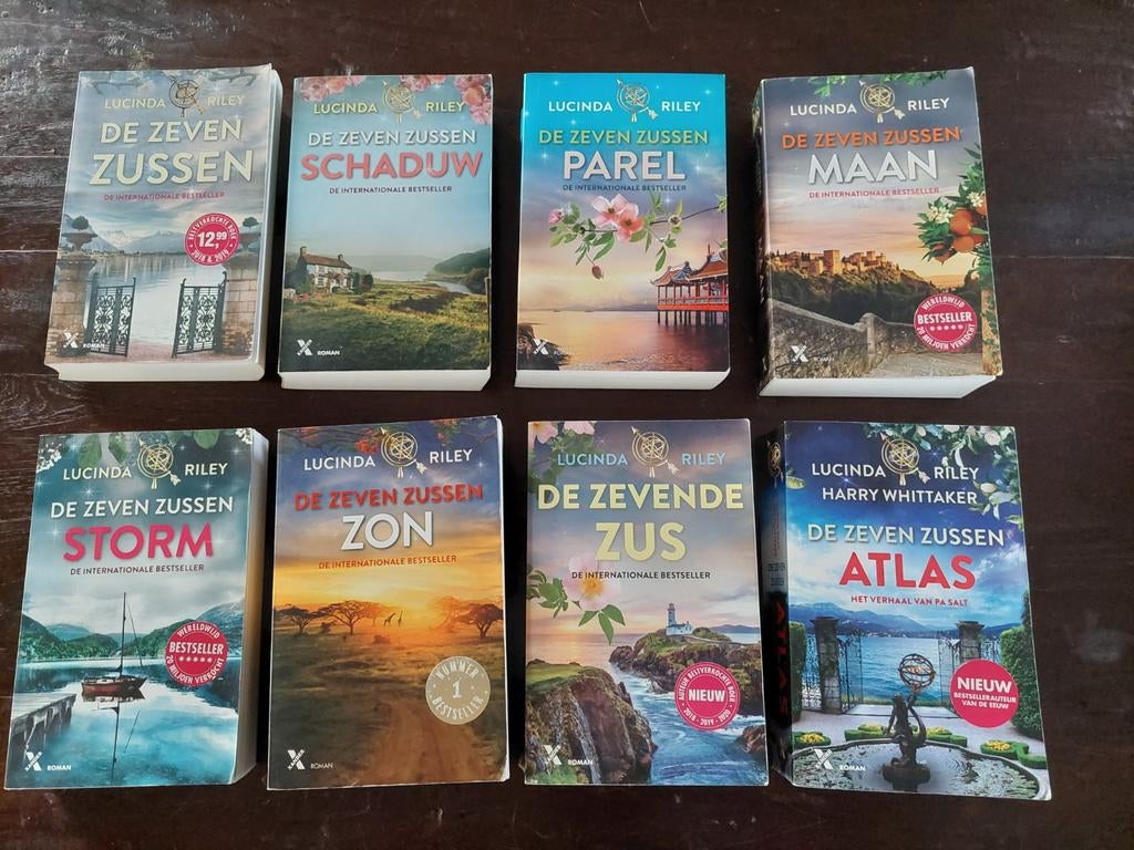 De Zeven Zussen complete serie - Lucinda Riley (8 boeken), Boeken, Romans, Ophalen of Verzenden, Zo goed als nieuw, Lucinda Riley