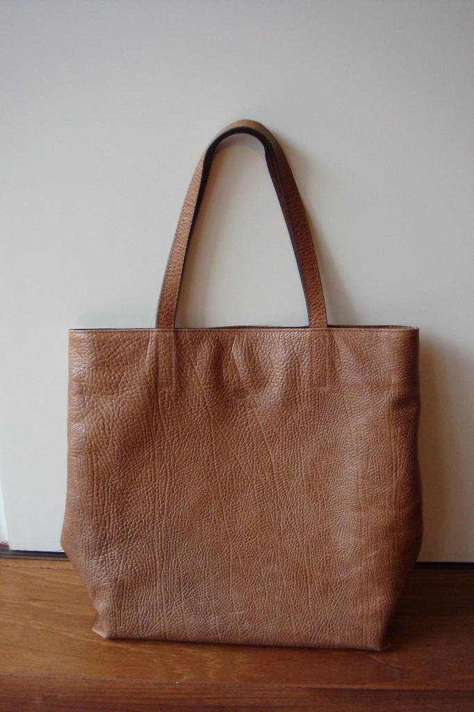 Fred de la Bretoniere tas bruin echt leder NIEUWSTAAT €79,-, Sieraden, Tassen en Uiterlijk, Tassen | Damestassen, Ophalen of Verzenden