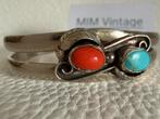 H136/ Oude Antieke  Zilveren NAVAJO armband Mexico, Verzenden, Zilver, Armband