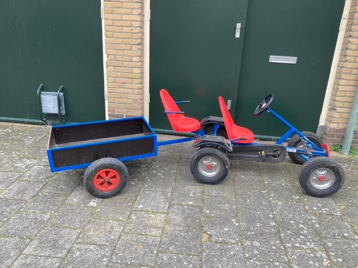 Mooie Mammoet skelter, duozit  (met kiep-aanhanger), Kinderen en Baby's, Speelgoed | Buiten | Skelters, Gebruikt, Mammoet, Duozit