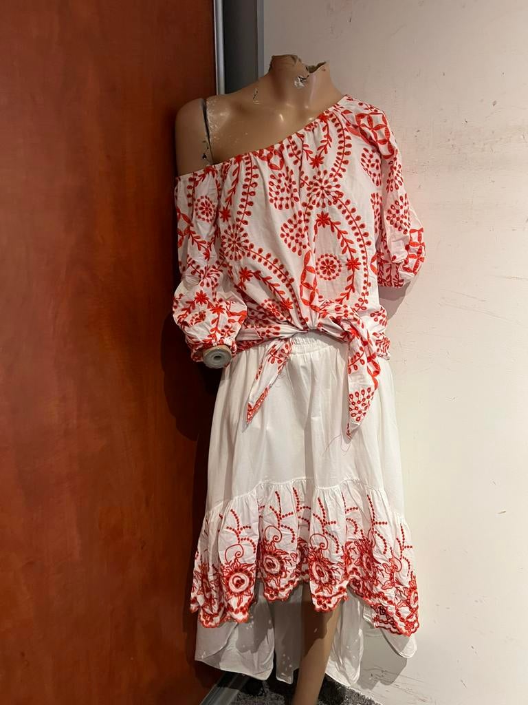 JEFF GALLANO  set maat S1 origineel zgan, Kleding | Dames, F, Wit, Ophalen of Verzenden, Zo goed als nieuw