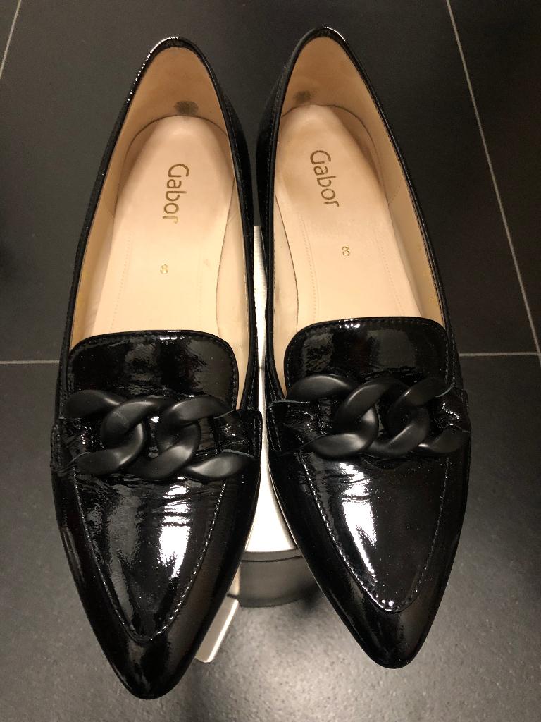 GABOR ZWART LAK INSTAPPERS 42, Kleding | Dames, Schoenen, Verzenden, Gabor, Nieuw, Instappers