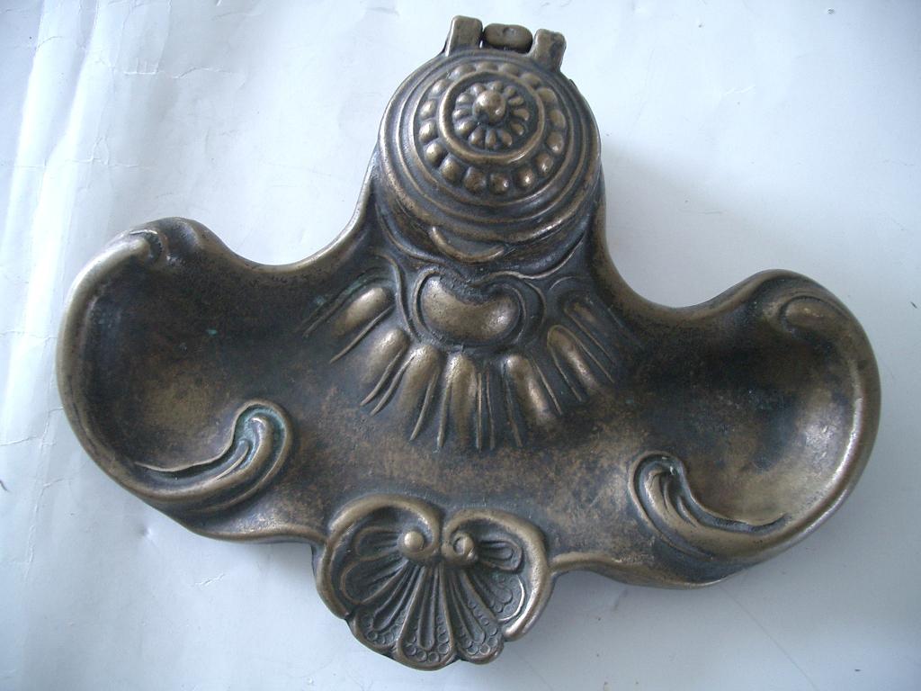 inktstel brons antiek nederland inkt bureau sfeer decoratie, Antiek en Kunst, Ophalen of Verzenden, Brons