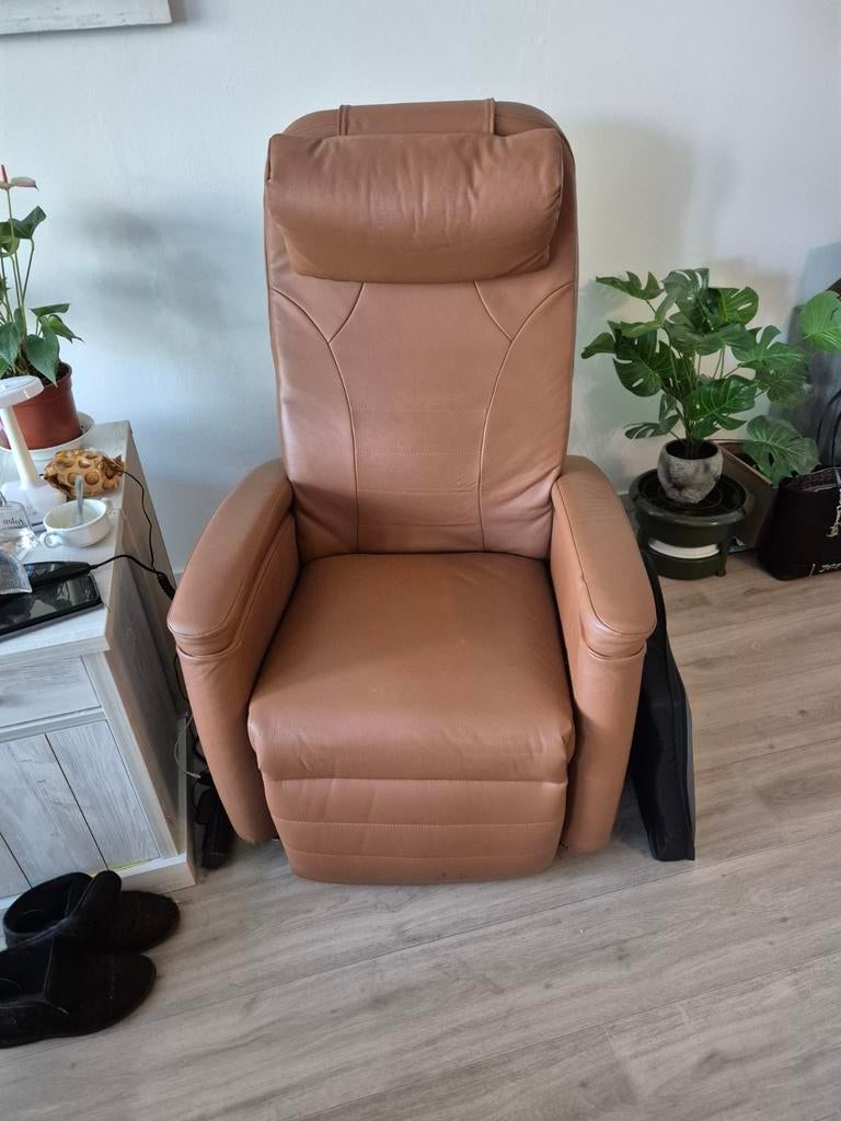 Comfortabele staop stoel (gereserveerd), Huis en Inrichting, Modern, Comfortabel, Gebruikt, 100 tot 125 cm, Leer