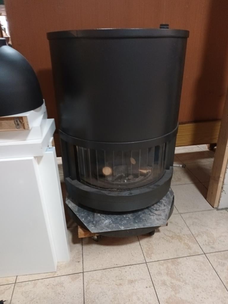 Mooie Zwarte Kachel., Huis en Inrichting, Kachels, Ophalen, Gebruikt, Hout, Gaskachel