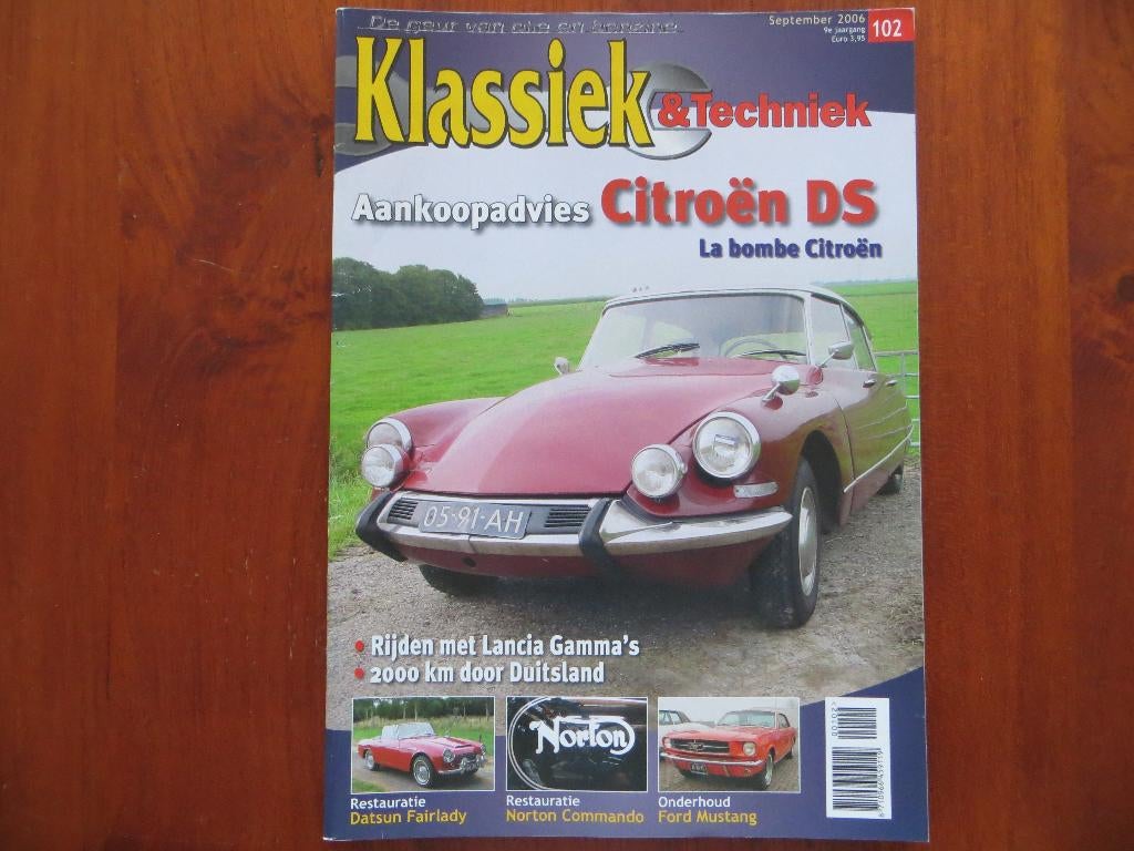 Klassiek & Techniek 102 Citroën DS, Datsun Fairlady, Lancia, Ophalen of Verzenden, Nieuw, Citroën