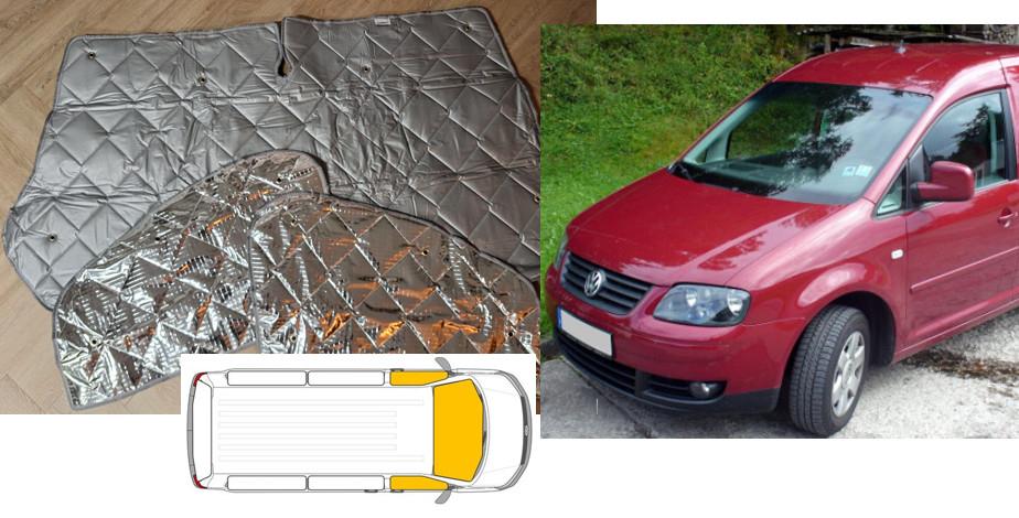Raamisolatie Volkswagen Caddy 2004-2020 Grijs 3 Delig, Buurserstraat 15 A, 7481 EG,Haaksbergen, Ophalen of Verzenden, Info@123CamperOnderdelen.nl
