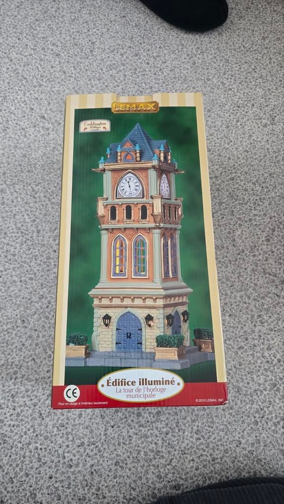 Village collection Lemax kerstklok, Ophalen, Gebruikt