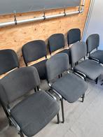 Stoelen / kantinestoelen (11 stuks), Ophalen, Stof, Zwart, Xx