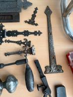 Antiek smeedijzeren beslag voor landelijke deuren, Ophalen of Verzenden, Gebruikt, IJzer, Overige typen