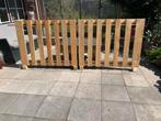 Houtenrek twee delen, Tuin en Terras, Tuinhekken en Hekwerk, Ophalen, Gebruikt, Hout, Tuinhek
