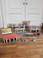 Oud houten speelgoed garage verzameling Caltex Sio Shell, Ophalen, Gebruikt